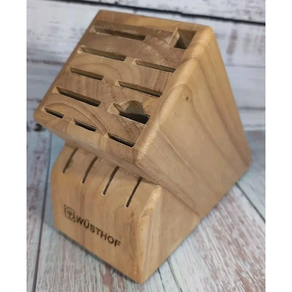 Wusthof 15 Slot Wooden Knife Block - Picture 4 of 13